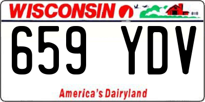 WI license plate 659YDV