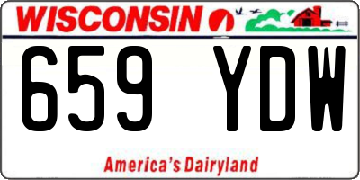 WI license plate 659YDW