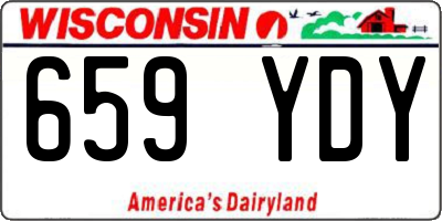 WI license plate 659YDY