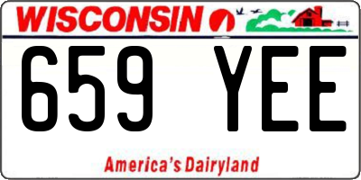 WI license plate 659YEE