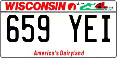 WI license plate 659YEI