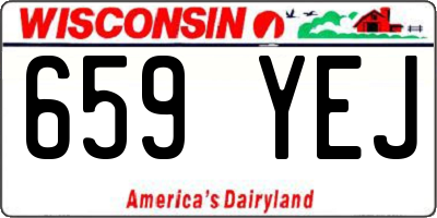 WI license plate 659YEJ