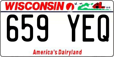 WI license plate 659YEQ