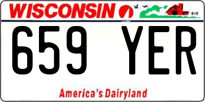 WI license plate 659YER
