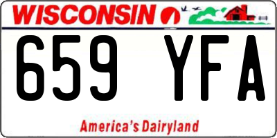 WI license plate 659YFA