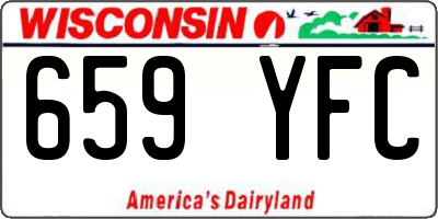 WI license plate 659YFC
