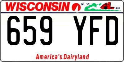 WI license plate 659YFD