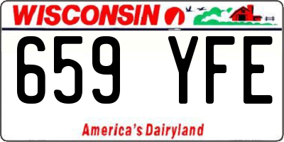 WI license plate 659YFE