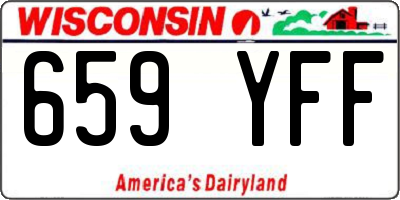 WI license plate 659YFF