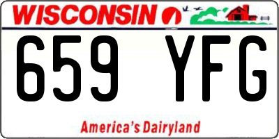 WI license plate 659YFG