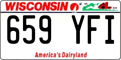 WI license plate 659YFI