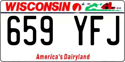 WI license plate 659YFJ