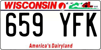 WI license plate 659YFK