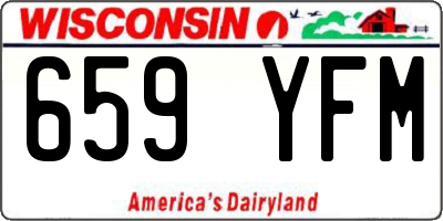 WI license plate 659YFM