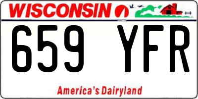 WI license plate 659YFR