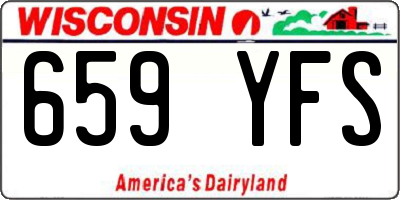 WI license plate 659YFS
