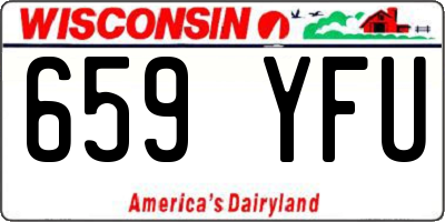 WI license plate 659YFU
