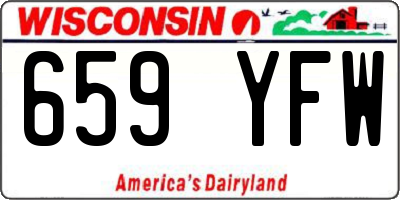WI license plate 659YFW