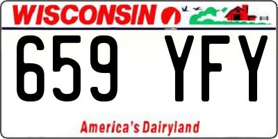WI license plate 659YFY