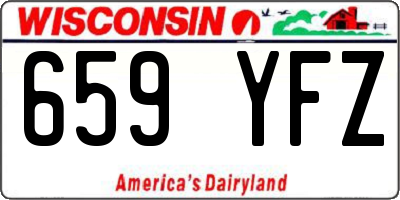 WI license plate 659YFZ