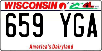 WI license plate 659YGA