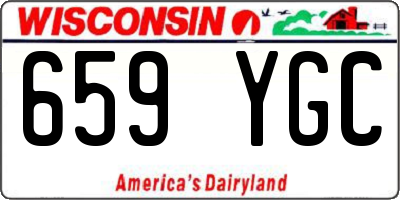 WI license plate 659YGC