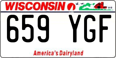 WI license plate 659YGF