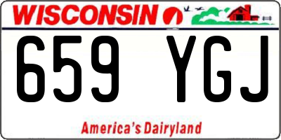 WI license plate 659YGJ
