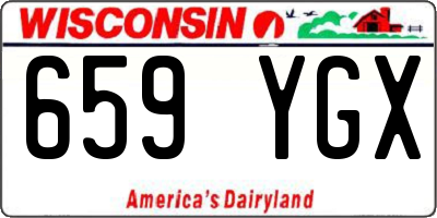 WI license plate 659YGX