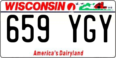 WI license plate 659YGY