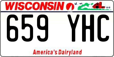 WI license plate 659YHC