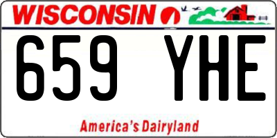 WI license plate 659YHE