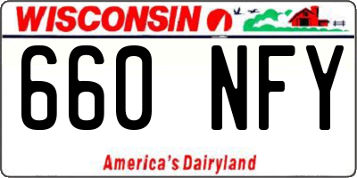 WI license plate 660NFY