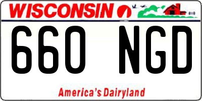 WI license plate 660NGD