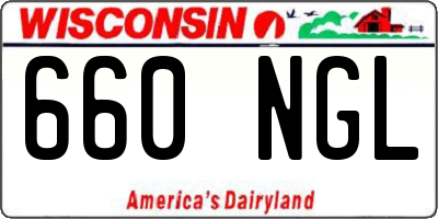 WI license plate 660NGL