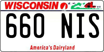 WI license plate 660NIS