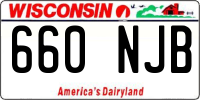WI license plate 660NJB