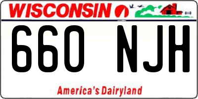 WI license plate 660NJH