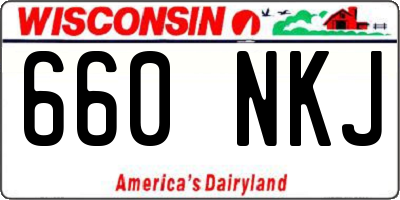 WI license plate 660NKJ