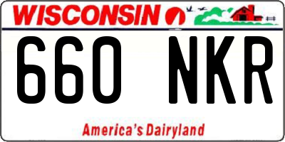 WI license plate 660NKR