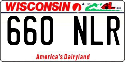 WI license plate 660NLR