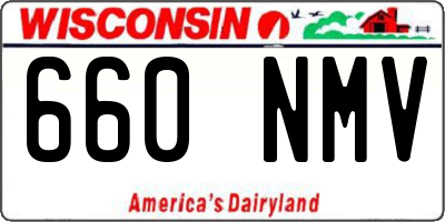 WI license plate 660NMV