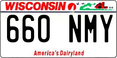 WI license plate 660NMY