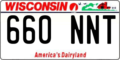 WI license plate 660NNT