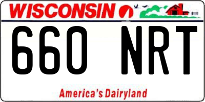 WI license plate 660NRT