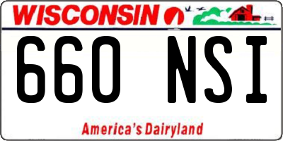 WI license plate 660NSI