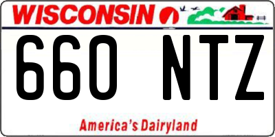 WI license plate 660NTZ