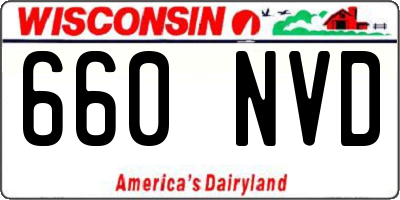 WI license plate 660NVD