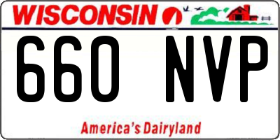 WI license plate 660NVP