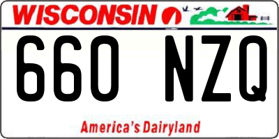 WI license plate 660NZQ